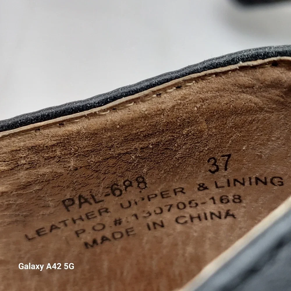 Alegria Paloma Black Leather Mary Jane Rocker Shoe Professional Comfort‎ Flat 8